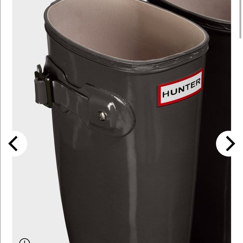 Hunter gray rain boots - Picture 3 of 8